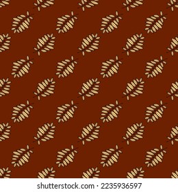 Seamless vector hand drawn floral pattern.