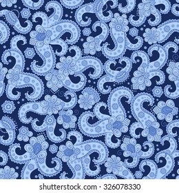 Seamless vector hand drawn floral  pattern, pattern can be used for wallpaper, pattern fills,surface textures 
