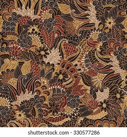 Seamless vector  hand drawn floral  pattern, pattern can be used for wallpaper, pattern fills, surface textures 