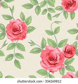 Seamless vector  hand drawn floral  pattern, pattern can be used for wallpaper, pattern fills, surface textures 