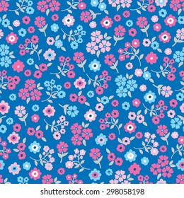 Seamless Vector hand drawn flower pattern