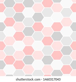 Seamless vector honeycomb hexagon pattern. 