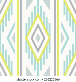 Seamless vector ikat pattern. Geometric background