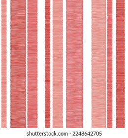 Seamless vector ikat pattern white background fabric pattern stripes  balance stripe pattern cute vertical red pink gold pastel color tone strips different size valentine day love concept wallpapaer.