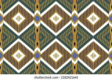 Image Vectorielle Harmonieuse Motif Ikat Texture Teardrop Paisley. Ligne de diamant Motif géométrique ethnique oriental Conception traditionnelle pour fond, tapis, fond d'écran, vêtements, enveloppement, Batik, tissu,