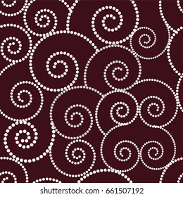 Seamless vector illustration with abstract decor, pattern