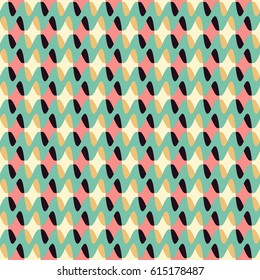 Seamless vector illustration of abstract figures