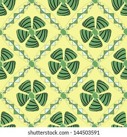Seamless vector illustration of abstract flowers