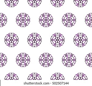 Seamless vector illustration of abstract flowers. purple gradient color. Ethnic arabic indian ornament. For wallpaper, brochure, web page background.