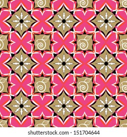 Seamless vector illustration with abstract geometric shapes