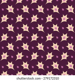 Seamless vector illustration of abstract leaves
