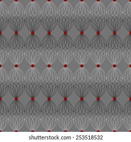 Seamless vector illustration of abstract rosettes