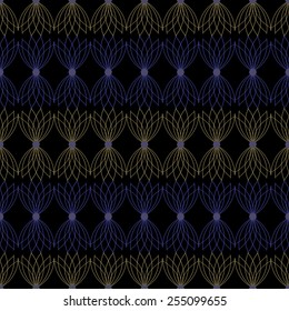 Seamless vector illustration of abstract rosettes
