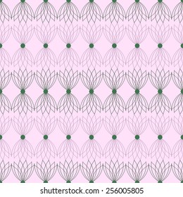 Seamless vector illustration of abstract rosettes