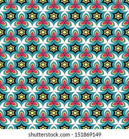 Seamless vector illustration of abstract shapes