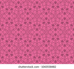 Seamless vector illustration. Art deco floral, geometric pattern. For design, wallpaper, interior