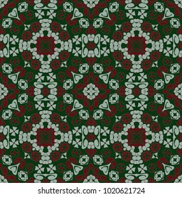 Seamless vector illustration background. Abstract pattern of curls, decorative shapes. Design elements for Scrapbook. Can be used for wallpapers, fills images, background, surface