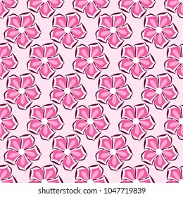 seamless vector illustration background. Abstract pattern of decorative flowers. Design elements for Scrapbook. Can be used for wallpapers, fills images, background, surface