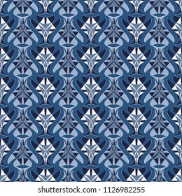 seamless vector illustration background of abstract shapes