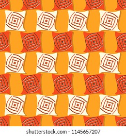 Seamless vector illustration background of abstract shapes