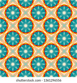seamless vector illustration background of abstract circular patterns
