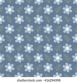 seamless vector illustration background of abstract flowers