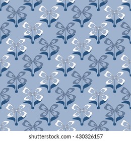 seamless vector illustration background of abstract flowers