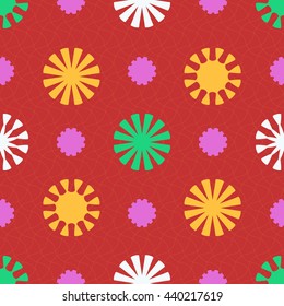 seamless vector illustration background of abstract shapes