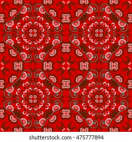 Seamless vector illustration background. Abstract shapes pattern 