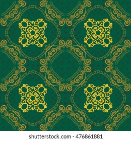 Seamless vector illustration background. Abstract shapes pattern 
