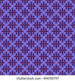 seamless vector illustration background of abstract flowers