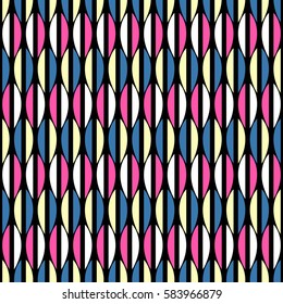 seamless vector illustration background of abstract colorful semicircles