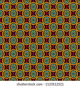 seamless vector illustration background of ovals and abstract shapes