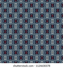 seamless vector illustration background of ovals and abstract shapes