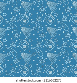 A seamless vector illustration of beautiful blue background for wallpapers