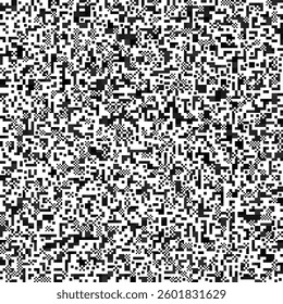 Seamless Vector Illustration Black QR-Inspired Grid for Tech Marketing