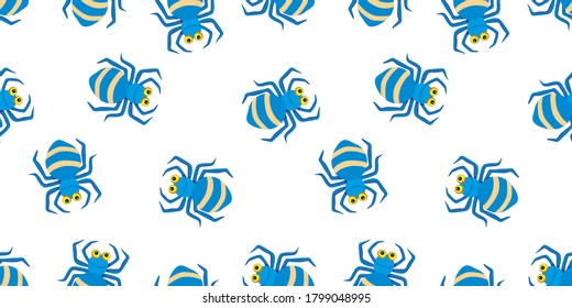 Ilustración vectorial de una araña de dibujos animados para Halloween