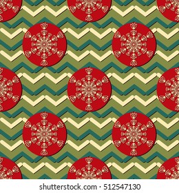 seamless vector illustration Christmas background with snowflake