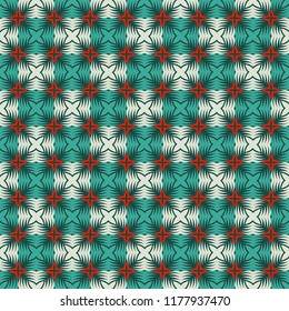 Seamless vector illustration. Christmas pattern background of Christmas trees