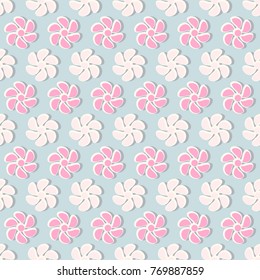Seamless vector illustration of decorative flowers. Design elements for Scrapbook. Can be used for wallpapers, fills images, background, surface