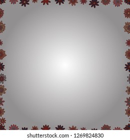Seamless. Vector illustration. Element template. Frame doodle. Picture in white, red and pink colors.