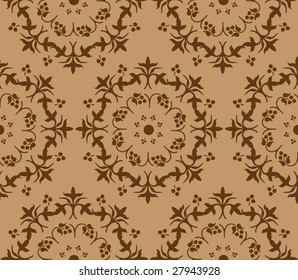 Seamless vector illustration floral background.