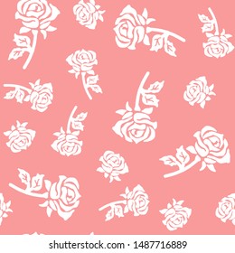 seamless vector illustration flower pattern