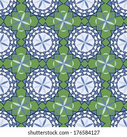 Seamless vector illustration of geometric shapes