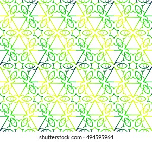 Seamless vector illustration with geometry shape pattern. For the design, printing, wallpaper