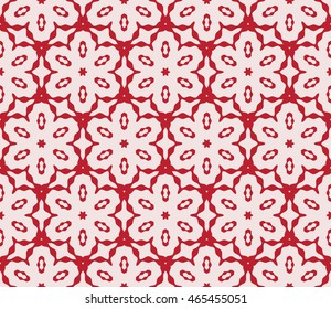 Seamless vector illustration with the image of abstract flowers. For the design of greeting cards backgrounds, interior design, textile industry. Pink color