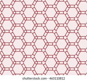 Seamless vector illustration with the image of a polygonal pattern. For the design, printing, wallpaper. Rose color