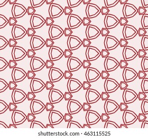 Seamless vector illustration with the image of a polygonal pattern. For the design, printing, wallpaper. Rose color