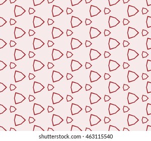 Seamless vector illustration with the image of a polygonal pattern. For the design, printing, wallpaper. Rose color