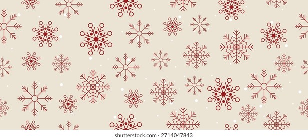 Seamless vector illustration. Minimalistic abstract snowflake pattern. Modern print. Perfect for textile design, screensavers, gift wrap, covers, cards, invitations and posters.